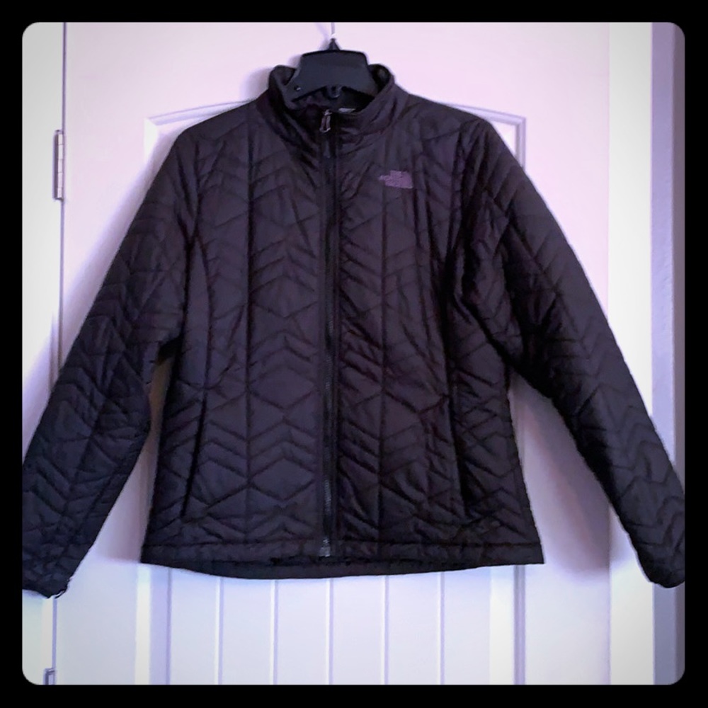 North Face black puffer jacket